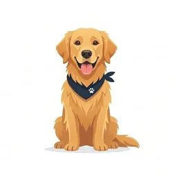 Golden Retriever illustration