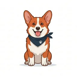 Pembroke Welsh Corgi illustration